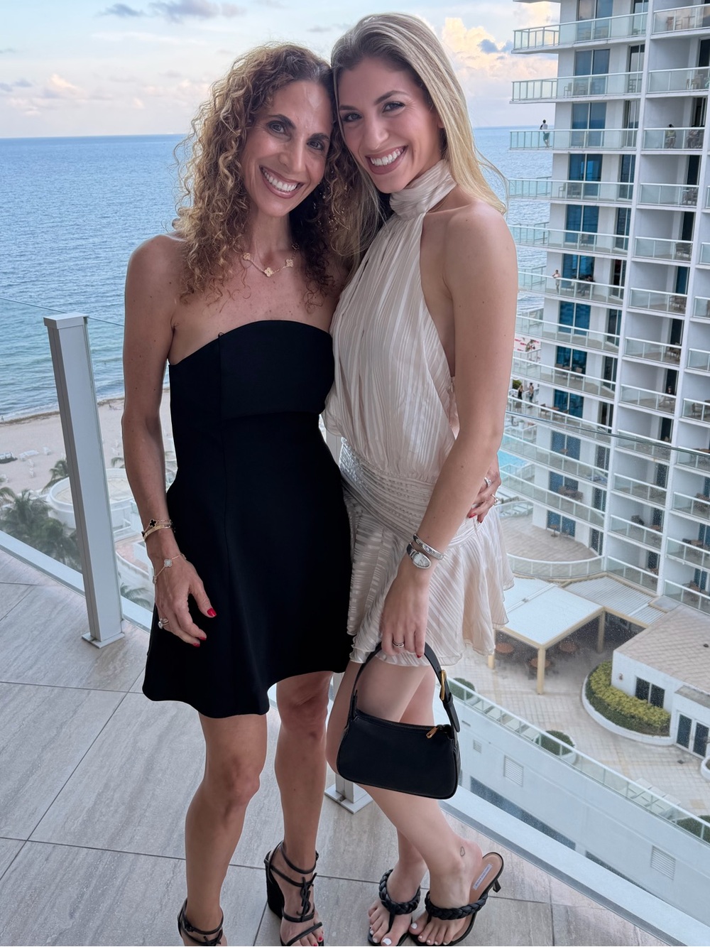 Cream Halter Ruffle Mini Dress - Picture 2 of 5